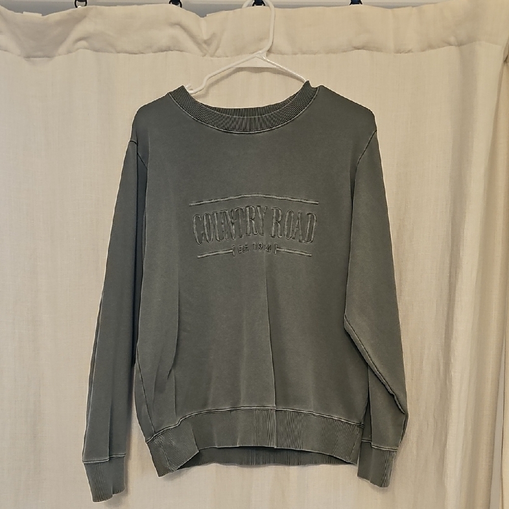 Country Road Olive Sweatshirt